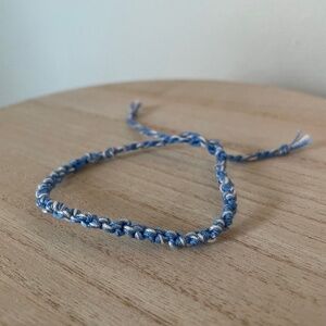 Bright Blue Woven Bracelet